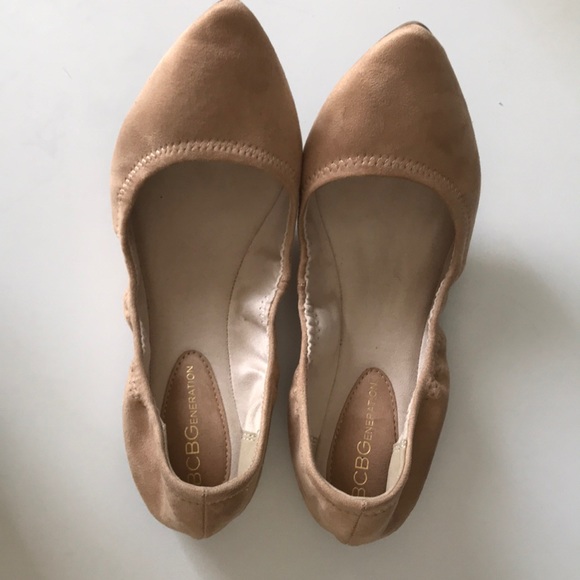 BCBGeneration Nude Flats - Picture 1 of 5